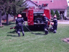 U povodu sv.Florijana- združena vježba DVD-a vatrogasnog centra Brestovac